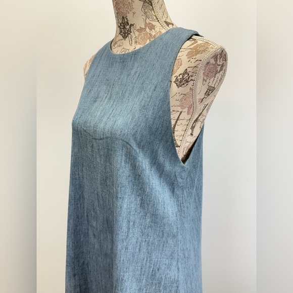 ALICE + OLIVIA Two-Tone Blue DORIS tank dress size 4 - Picture 8 of 14